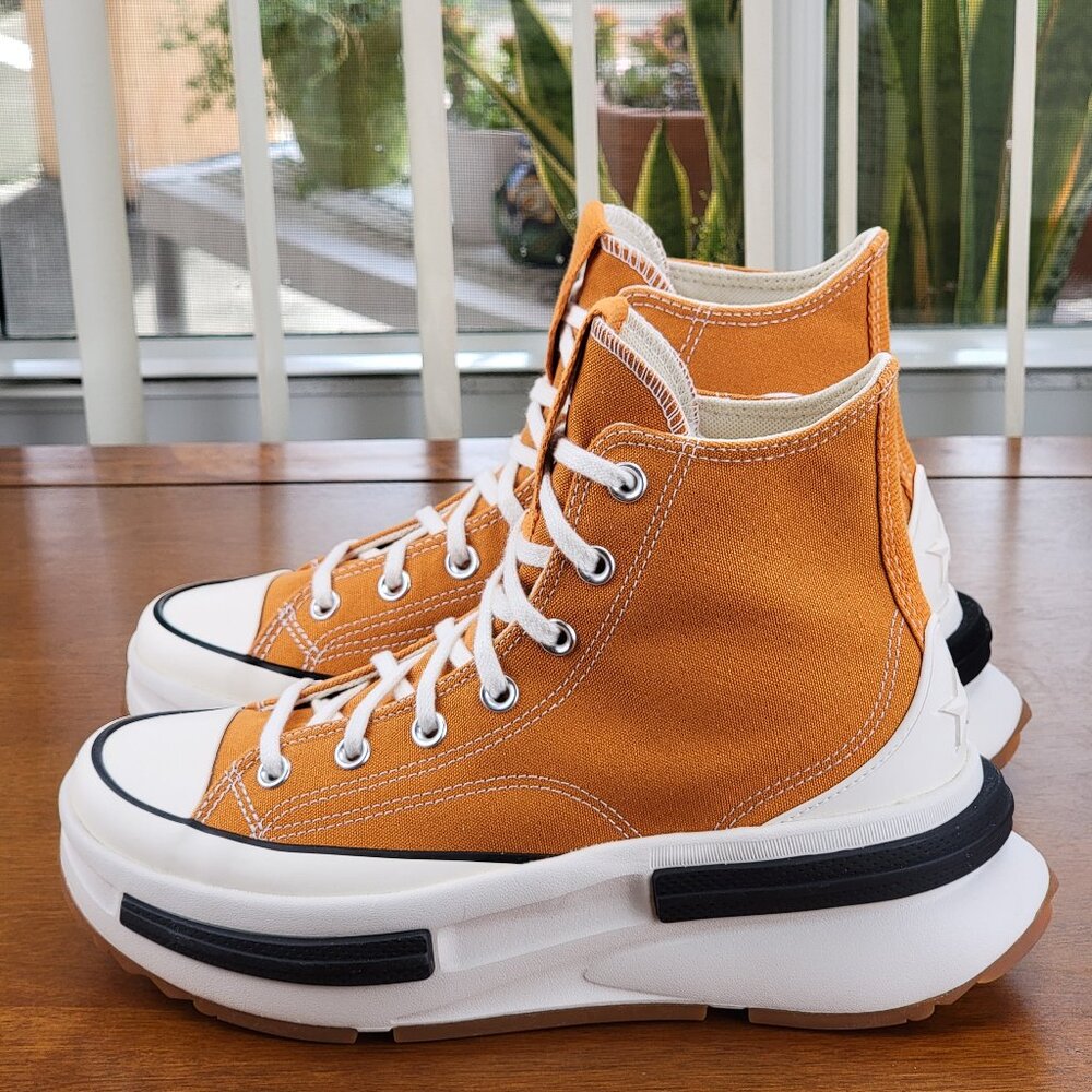 Women's Orange High-Top Sneakers - Picture 5 of 16